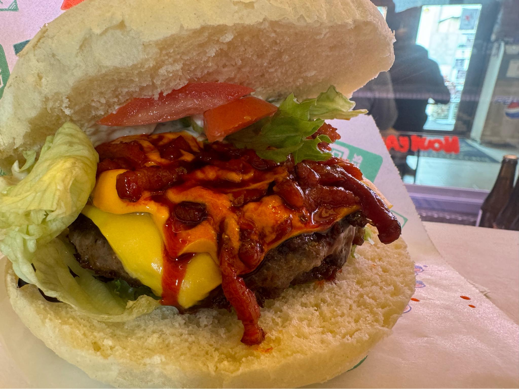 Burger bacon BBQ