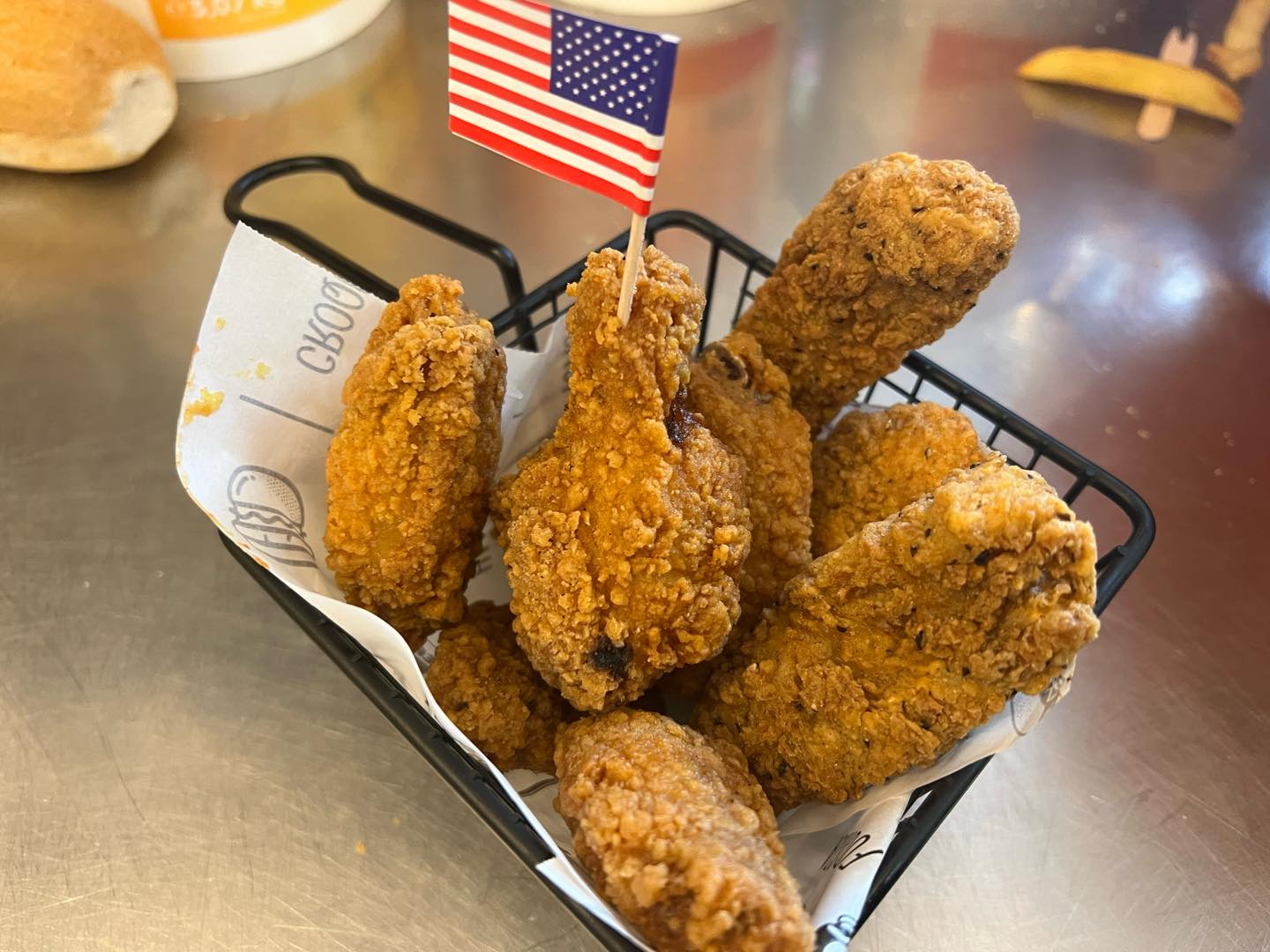 Panier de poulet frit