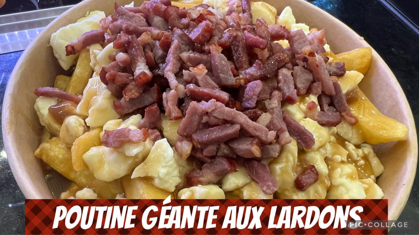 Poutine géante aux lardons
